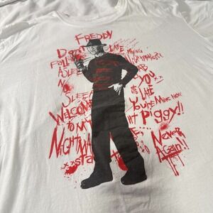 A Nightmare on Elm Street Freddy Krueger Graphic‎ Print Horror Movie XL